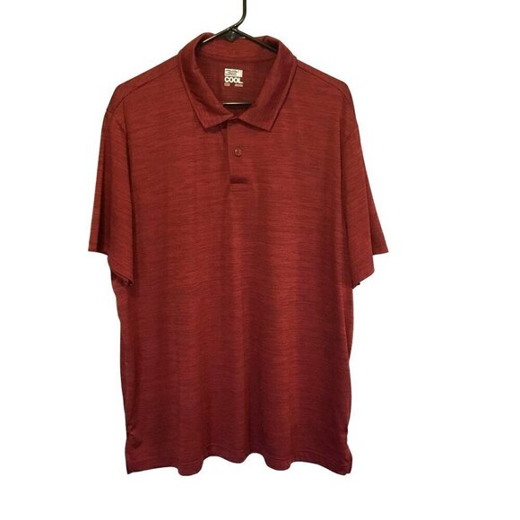 32 Degrees Cool Men's 2-Button Short Sleeve Golf Polo Shirt Size 2XL Activewear - Picture 1 of 9